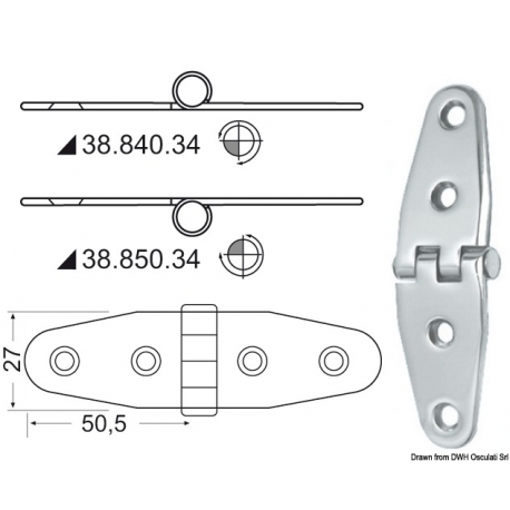 Hinge 2 mm 19619