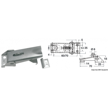 Adjustable fairing lever latch 2632