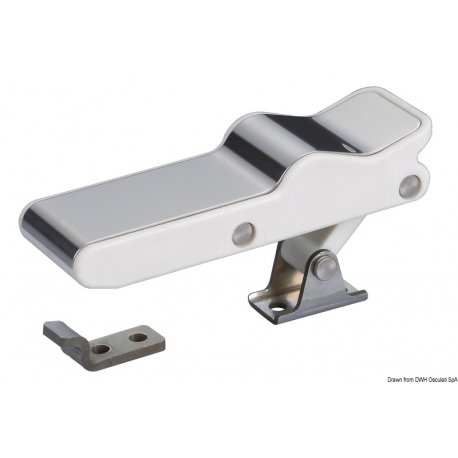 Antivibration closure for lockers with stainless steel cover 36506