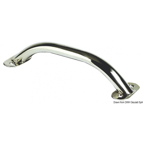 Oval tube handrail with exposed screws 2955
