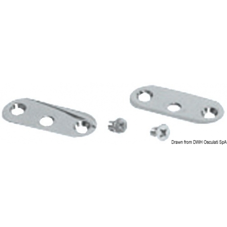 Kit for handle fixing with external screws 2953