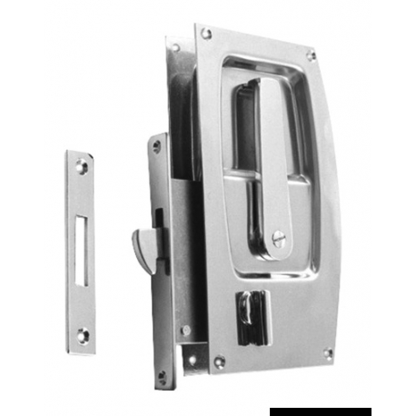 Recessed lock with lock for sliding door 18908