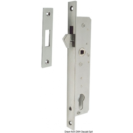 Stainless steel lock for sliding doors 16644