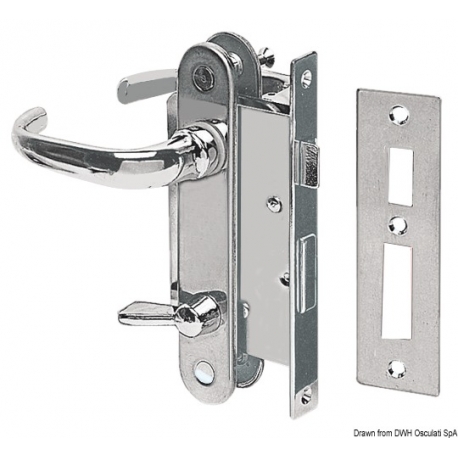 Lock for WC room with latch from inside 2650