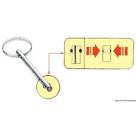 Stainless steel self-locking pin 2511
