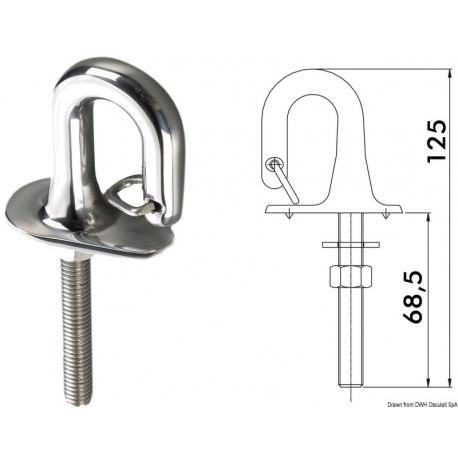 Stainless steel spring-lock ring 2750