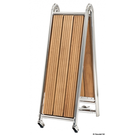 Foldable gangway in mirror polished stainless steel 2961