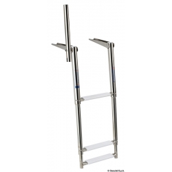 Teleskopisk plattformsstege med griphandtag 24944