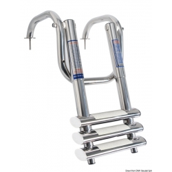 Super-compact telescopic swim ladder with handles 30925
