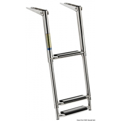 Telescopische platformladder met brede treden 34684