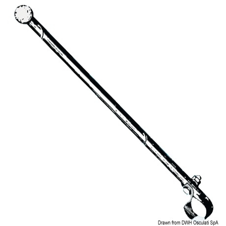 Flagpole for fixing on pipes or handrail 2370