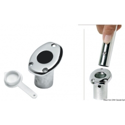 Flush mount base for flagpoles 2369