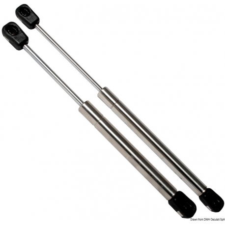 Stainless steel gas spring with ball head 15891