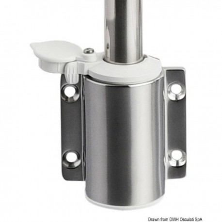 Avtagbar väggmonterad ljusstolpe komplett med Evoled 360° LED-ljus - Osculati