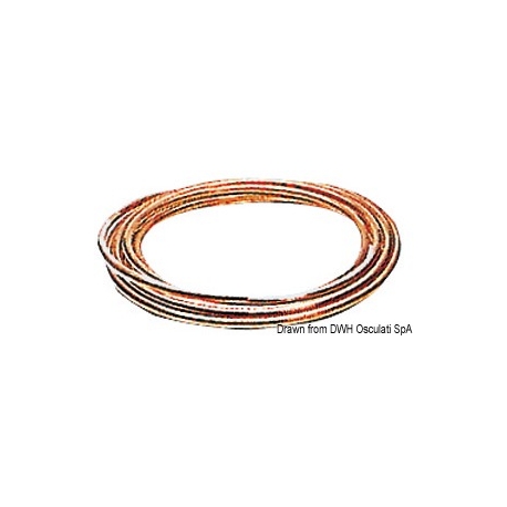 Cooked copper tube for fuel or liquid gas supply 15041