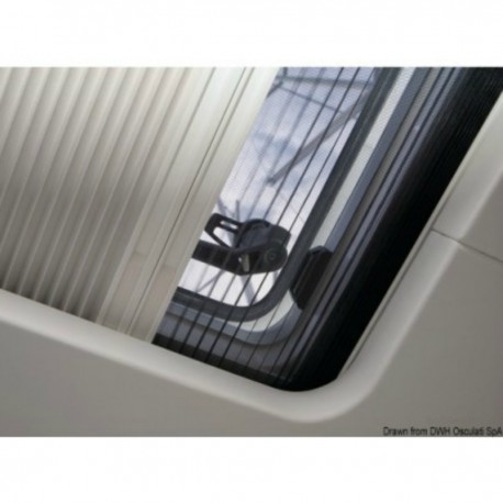Blackout blind and mosquito net pleated SkyScreen Pleated - Oceanair
