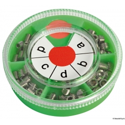 Sortiment av rostfria stålkorn 33223