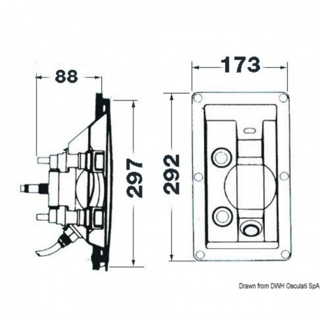 Sisäänrakennettu suihku irrotettavalla putkella - Whale