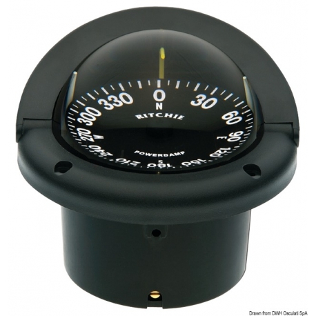Helmsman 3'' 3/4 (94 mm) compasses with compensators and light - Ritchie navigation 35086