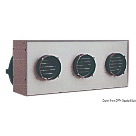 HEATER CRAFT central heater with three outlets - Heater Craft 17882