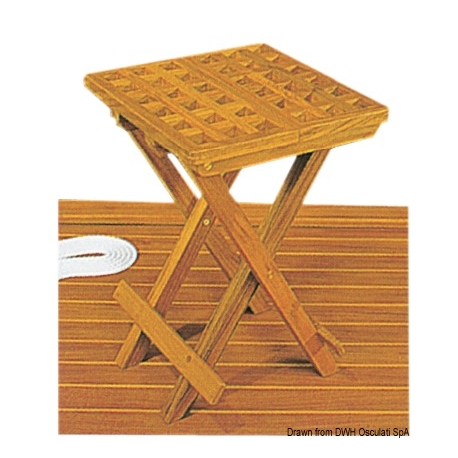 Teak folding stool - ARC Marine 4545