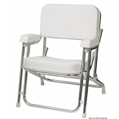 Captain's chair in anodized aluminium 16614