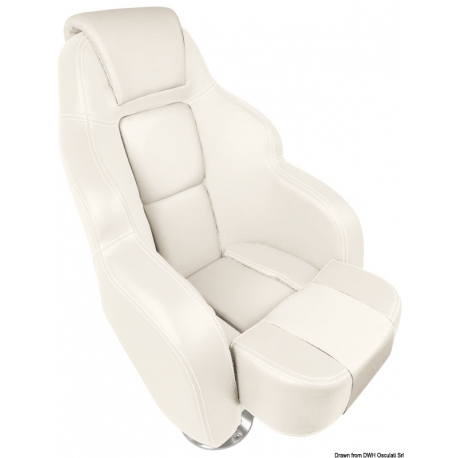Anatomic padded seat with flip up 3090 39698