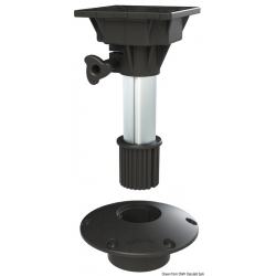 Waverider seat bracket with shock absorber, swivel head and recessed base 39292