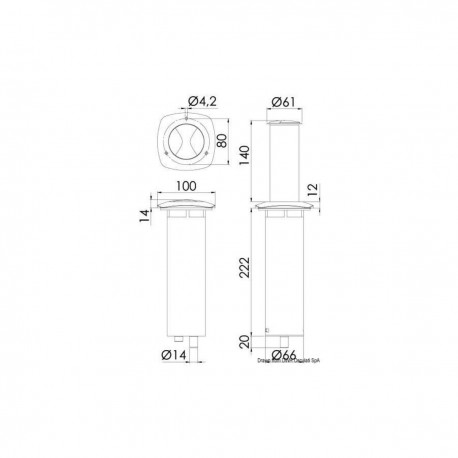 Aurora intrekbare LED-tafellamp - Osculati