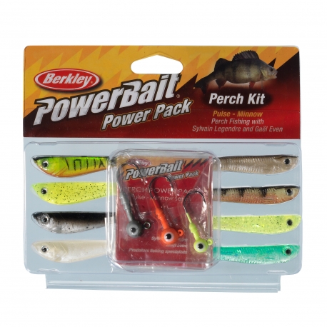 Berkley PowerBait Pro Pack Perch Minnow 8 piece lure kit