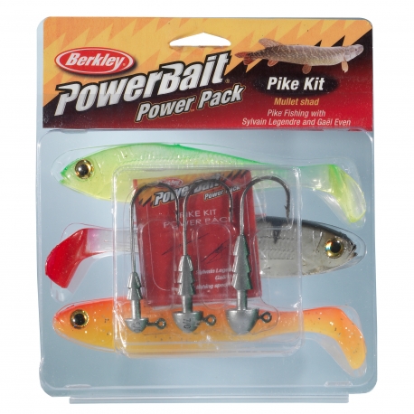 Berkley PowerBait Pro Pack Pike 3 Piece Artificial Kit