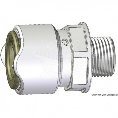 3/8" BSP male adapter - Whale