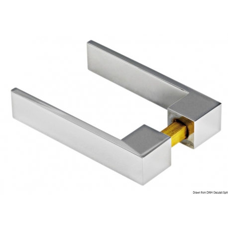 Door handles with universal square 35156