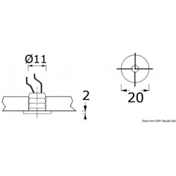 Apus-r front recessed LED courtesy light