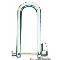 Shackle with snap closure