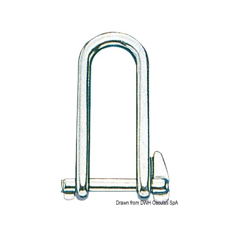 Shackle with snap closure