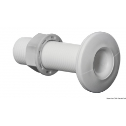 White plastic threaded sea discharge
