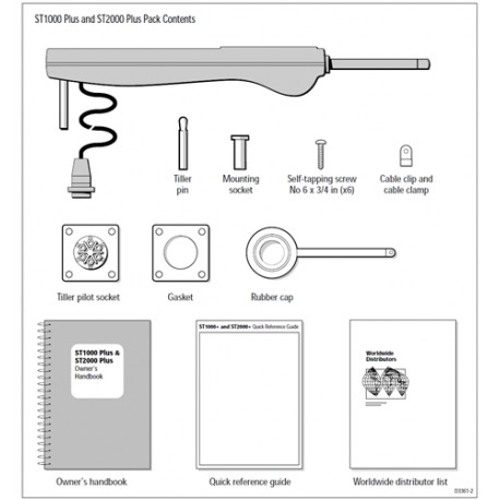 ST2000 Plus helmstokstuurautomaat - Raymarine
