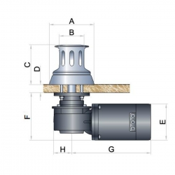 Nestor 24V 1000W kapstaanivinssi - Italwinch 2