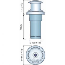 Totem TM3 24 V 800 W:n kapstaanivinssi - nopea 2