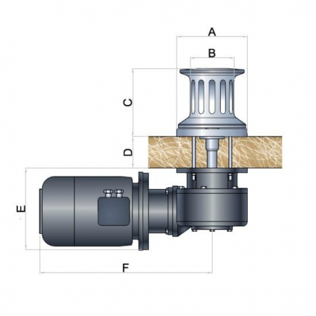 Verricello da tonneggio Aran 24 V 2000 W - Italwinch