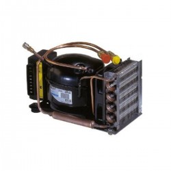 Horisontell kompressor med snabbkopplingar och kylfläkt