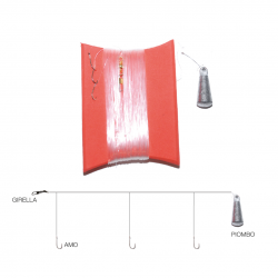 Sele nr. 8 korkbunnfiskesnøre og 75m snøre med 50g bly.