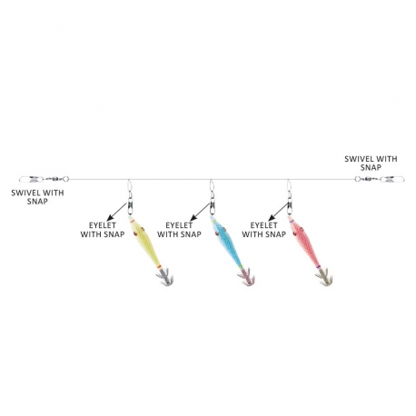 Sugoi Tako Squid Fluorocarbon Ready-to-Rig från Tataki