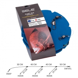 Sele Surf Rig Fluorocarbon N.6 boat terminal with three arms 2