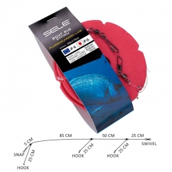 Sele Boat Rig Fluorocarbon nr. 8 trearms båtterminal 2
