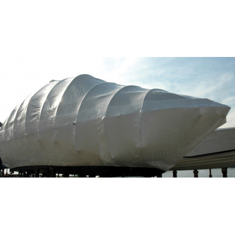 Vattentät krympbar plåt för båtbeklädnad