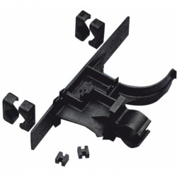 Black PVC holder for ring lifebuoy