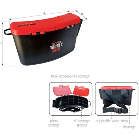 DTD Tackle Box Profi hard-shell pouch for lures