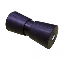 Single side roller 200 mm. black with Ø 17 mm hole.